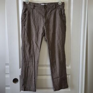I‎ Love Ugly Medium Dress Pants Multicolor Houndstooth Workwear Office Casual